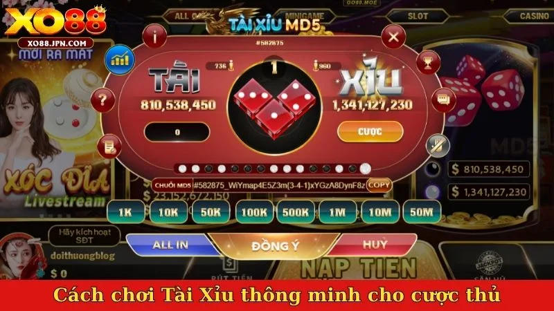 Cách chơi Tài Xỉu thông minh cho cược thủ