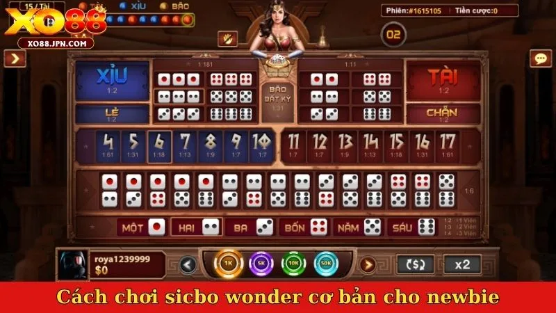 Cách chơi sicbo wonder cơ bản cho newbie