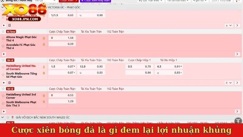 Cược xiên bóng đá là gì đem lại lợi nhuận khủng