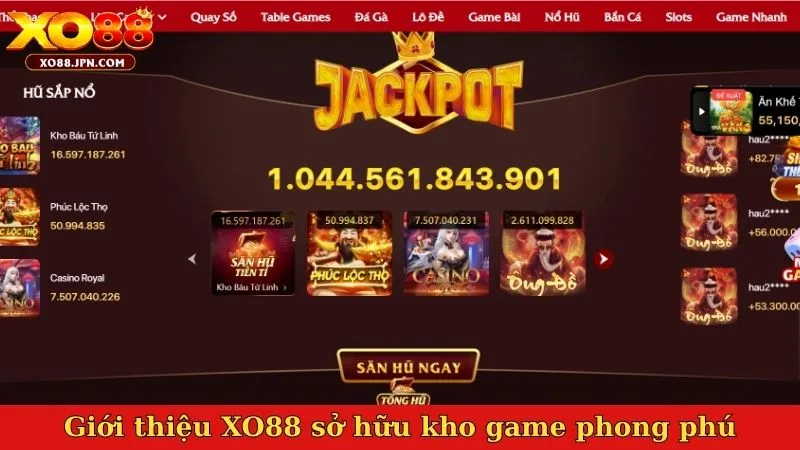 Giới thiệu XO88 sở hữu kho game phong phú
