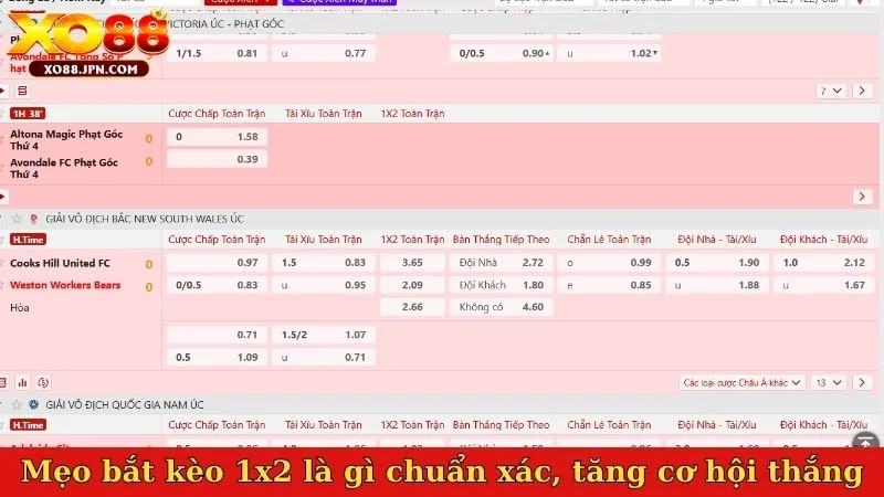 Mẹo bắt kèo 1x2 là gì chuẩn xác, tăng cơ hội thắng