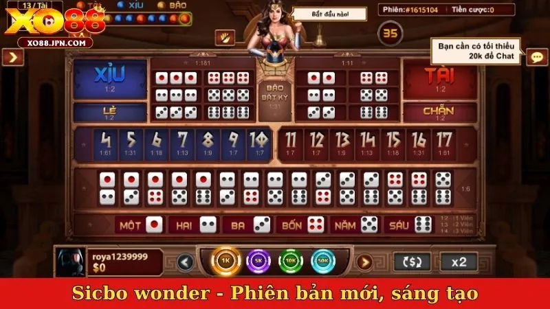 Sicbo wonder - Phiên bản mới, sáng tạo