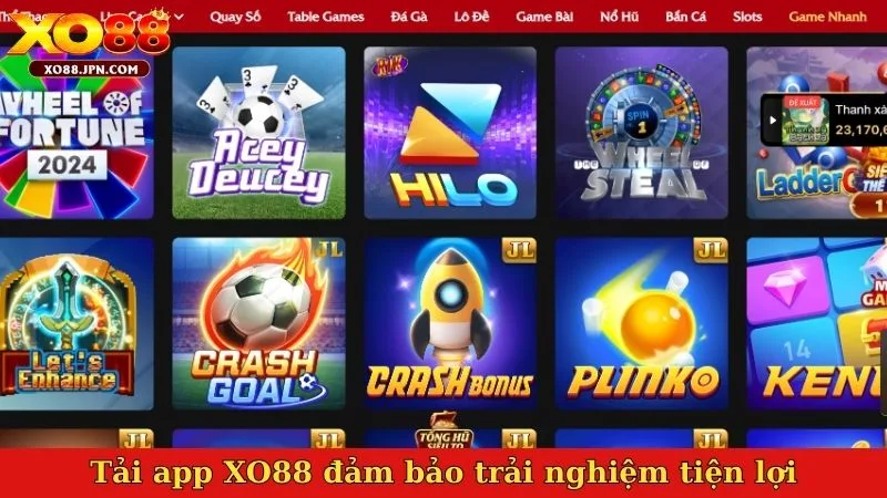 Tải app XO88 đảm bảo trải nghiệm tiện lợi